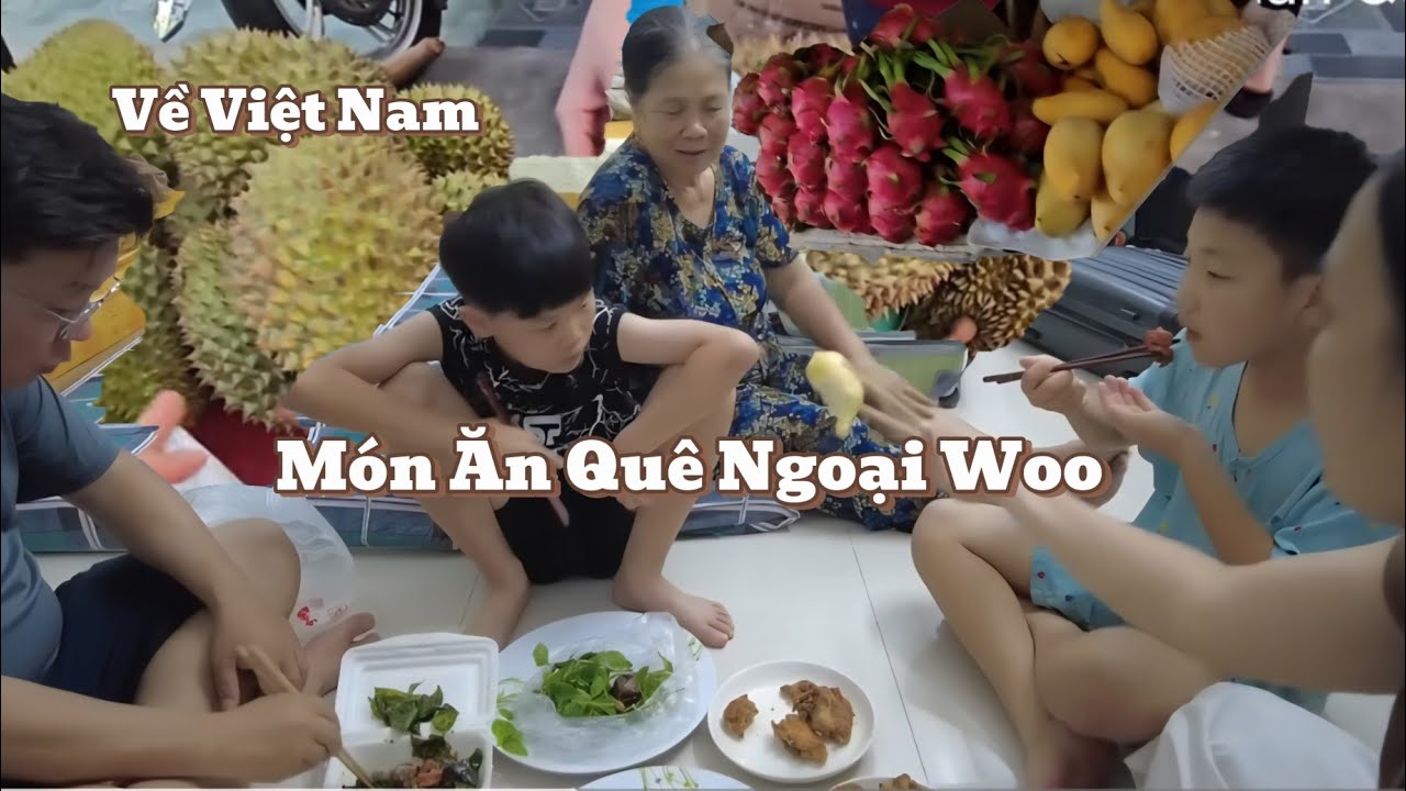 Ngày đầu về Việt nam cả nhà hớn hở đột kích ngay khu chợ xóm ăn không hồi kết
