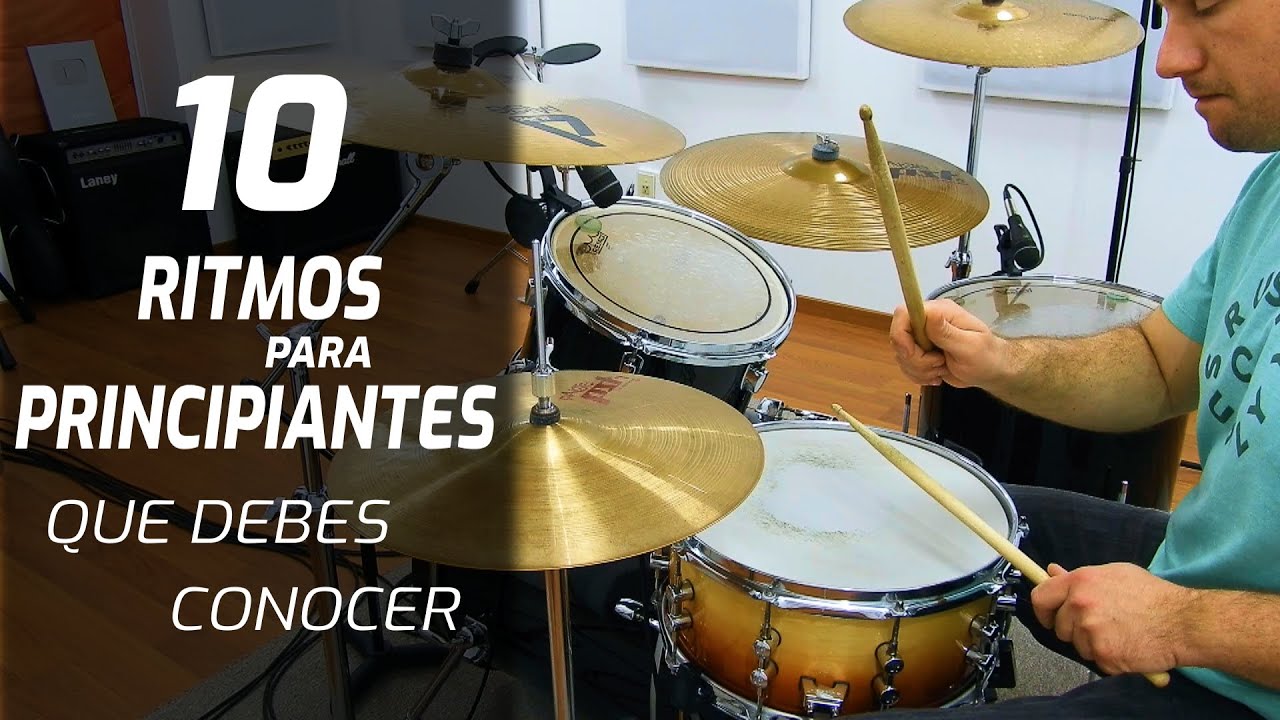 10 RITMOS de BATERIA para PRINCIPIANTES que debes conocer
