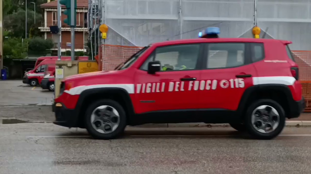 [VERY RARE!]Rientro in sirena FNZ Jeep Renegade+Uscita APS Stralis +AG per albero caduto