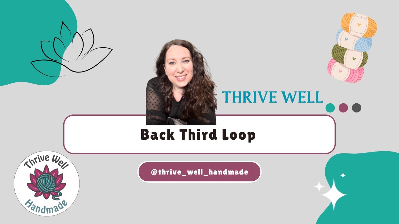 Find the back third loop - crochet
