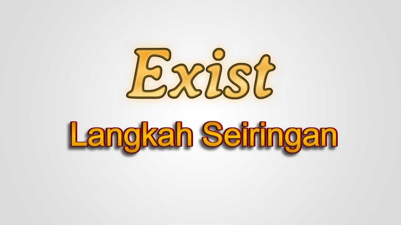 Exist - Langkah Seiringan Karaoke