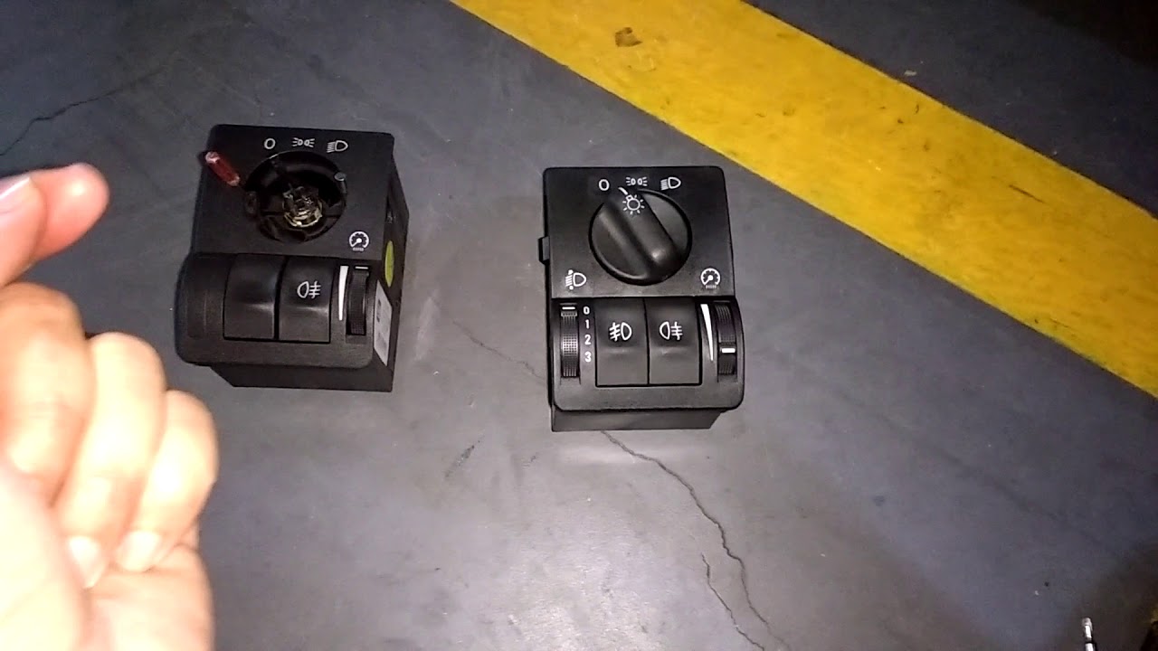 Troca do botão de controle de luzes astra ( milha)