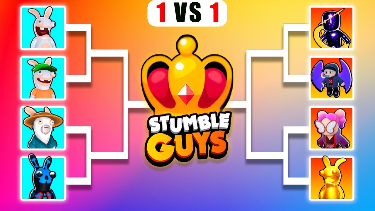 RABBIDS vs NEW SPECIAL Skins 0.46 in Stumble Guys 🥇 Tournament Battle 🔥 1 VS 1 Battle