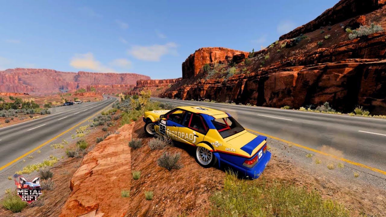 Epic High Speed Car Jumps #16 | BeamNG Drive | Metal Rift