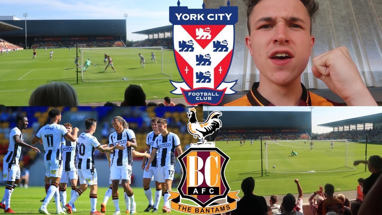 ANOTHER QUALITY PERFORMANCE AS CITY HIT FOUR - York City 1-4 Bradford City Match Vlog