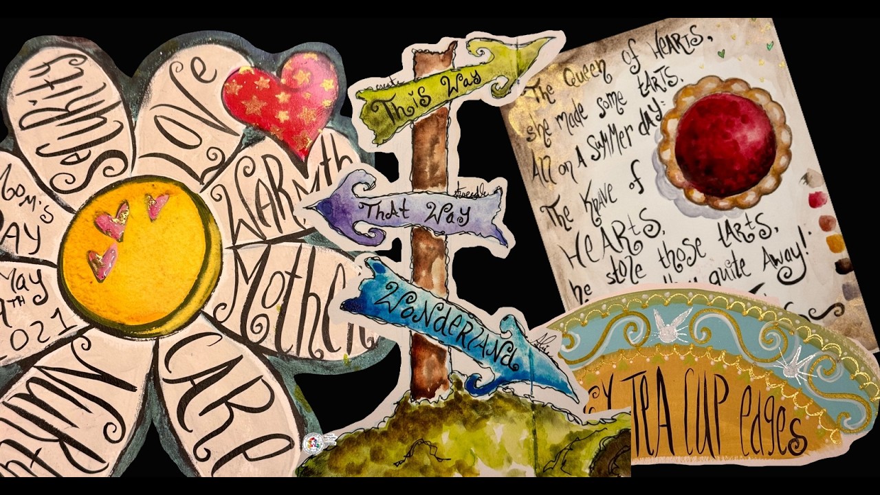 Analog Hand written FONT PLAY ~ Art & Chat with Nicci B #ASMR
