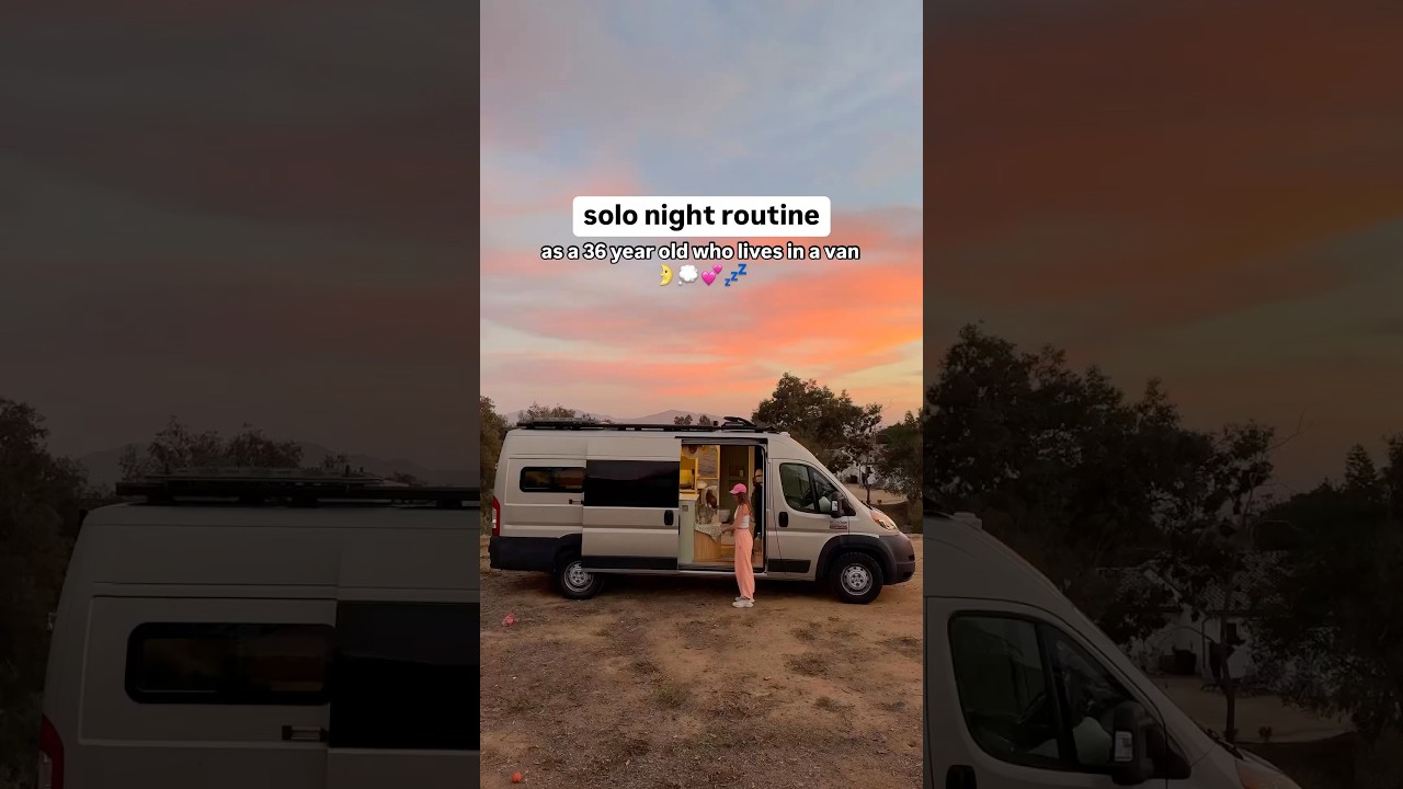 Van Life | Solo Night Routine💤 #vanlife #nightroutine