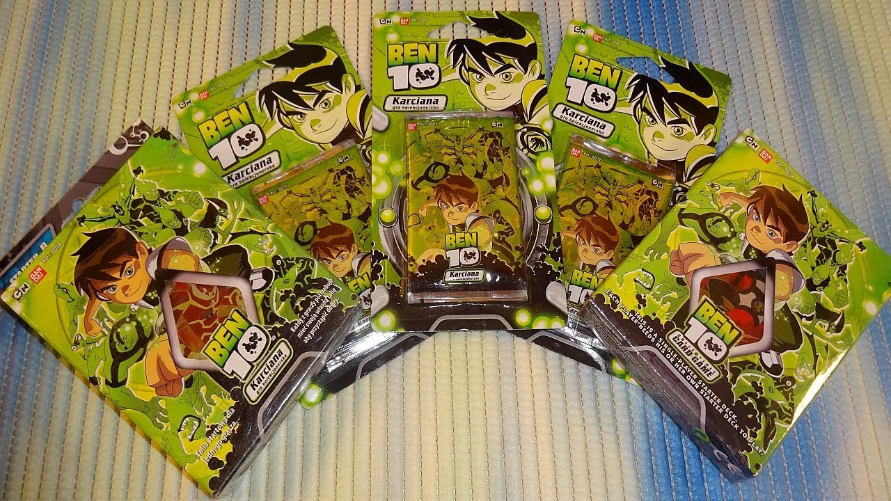 Ben 10 Series 1 CCG Starter set A + B & 6 Blister pack Collectible Card Game Bandai 2008