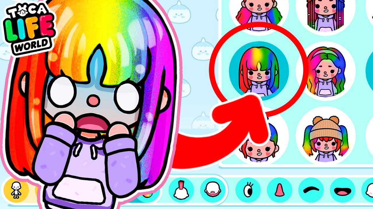 REGENBOGEN HAARE IN TOCA BOCA! Wie macht man die? Neue SECRETS & LIFE HACKS in Toca Life World