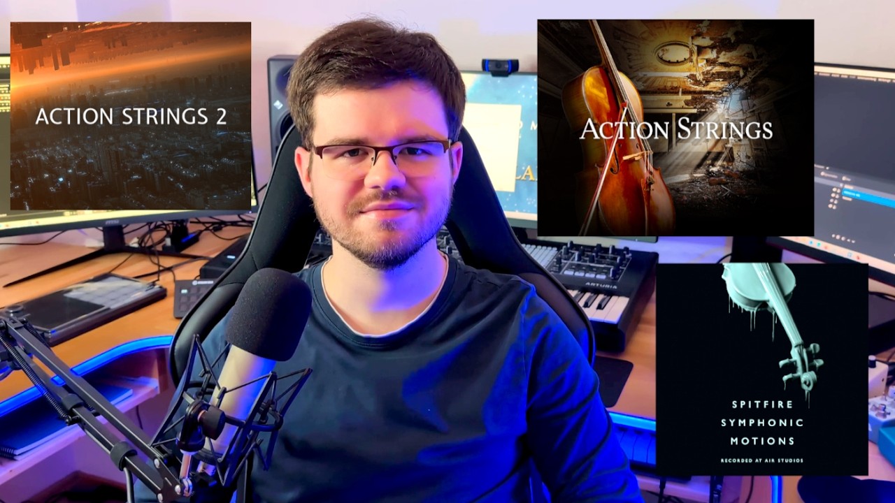 Native Instruments Action Strings 1 & 2 vs Spitfire Symphonic Motions