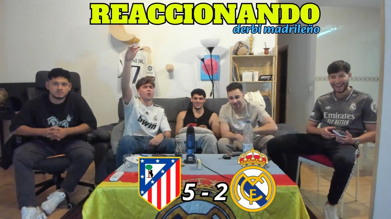 REACCIONANDO al ATLÉTICO de MADRID 5 - 2 REAL MADRID! *enfados épicos*