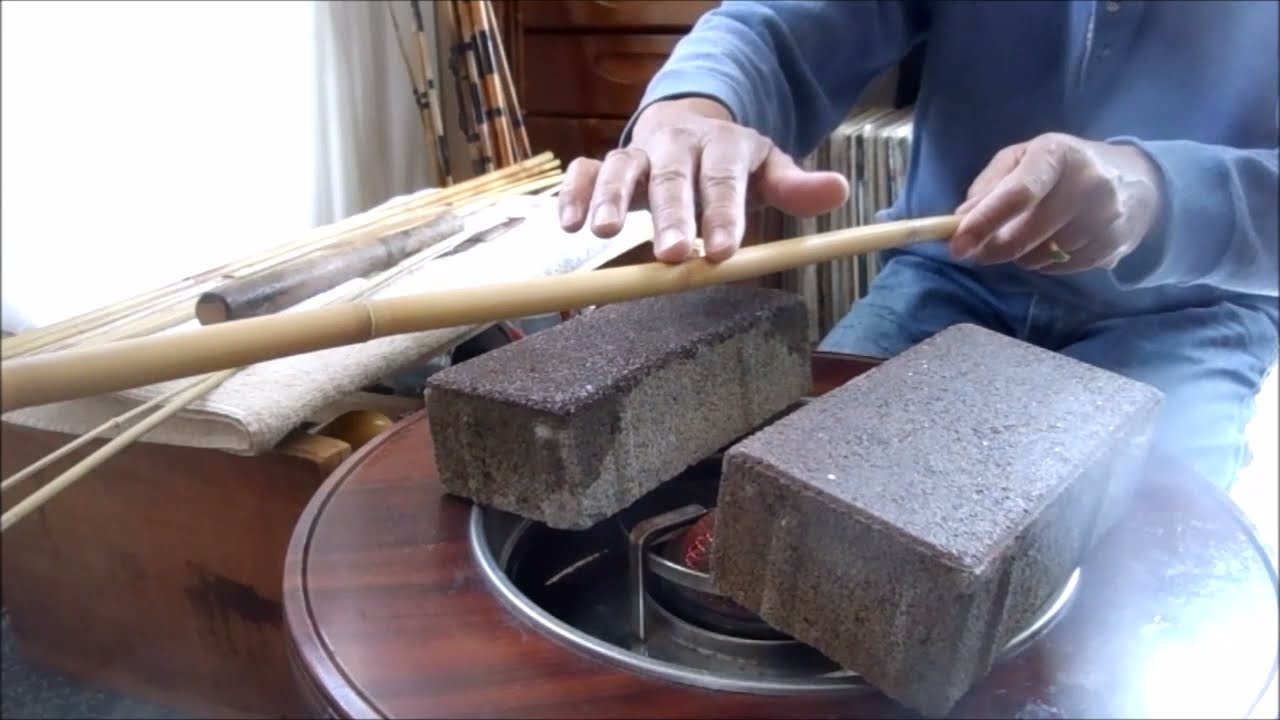 竿信（修業中）１２尺　４本継　やまべ釣竿　製作編②