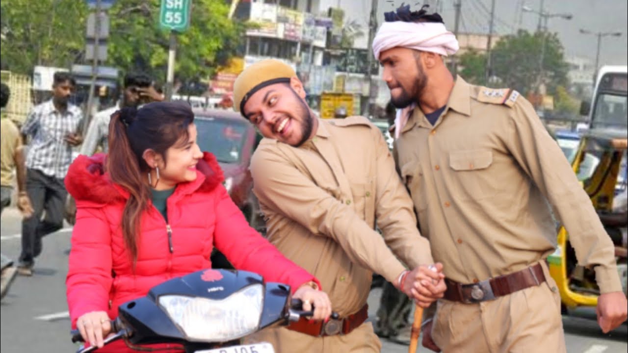 पुलिस ने किया लड़की से खतरनाक मज़ाक //police fun with girl 😠😠🔥🔥