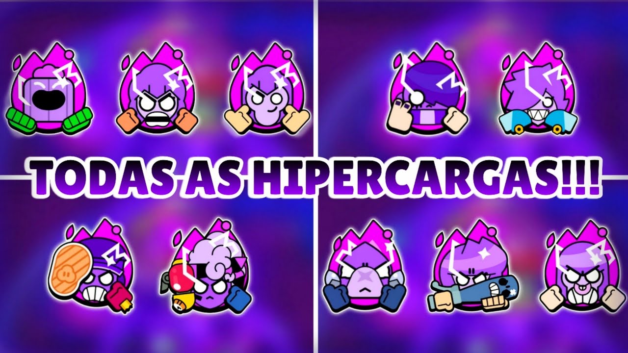 TODAS AS 37 HIPERCARGAS E TRIOS COMPLETADOS! | MANUAL DO BRAWL STARS