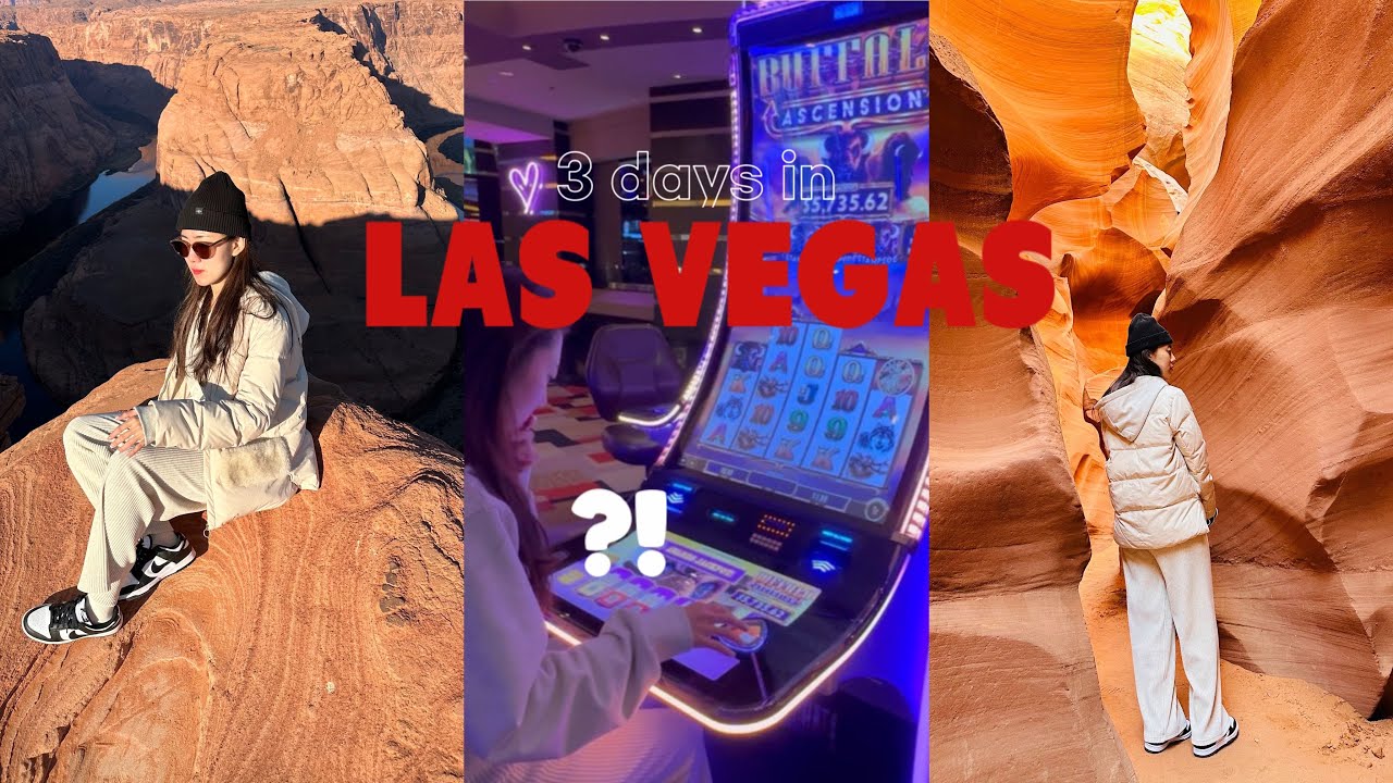 미국 신혼여행 Ep1. (Las vegas)라스베가스 여행 vlog | 가성비호텔추천 | 캐년일일투어 |  오쇼 좌석추천 | 고든램지버거 | 새벽미국카지노에선무슨일이 일어날까🍀