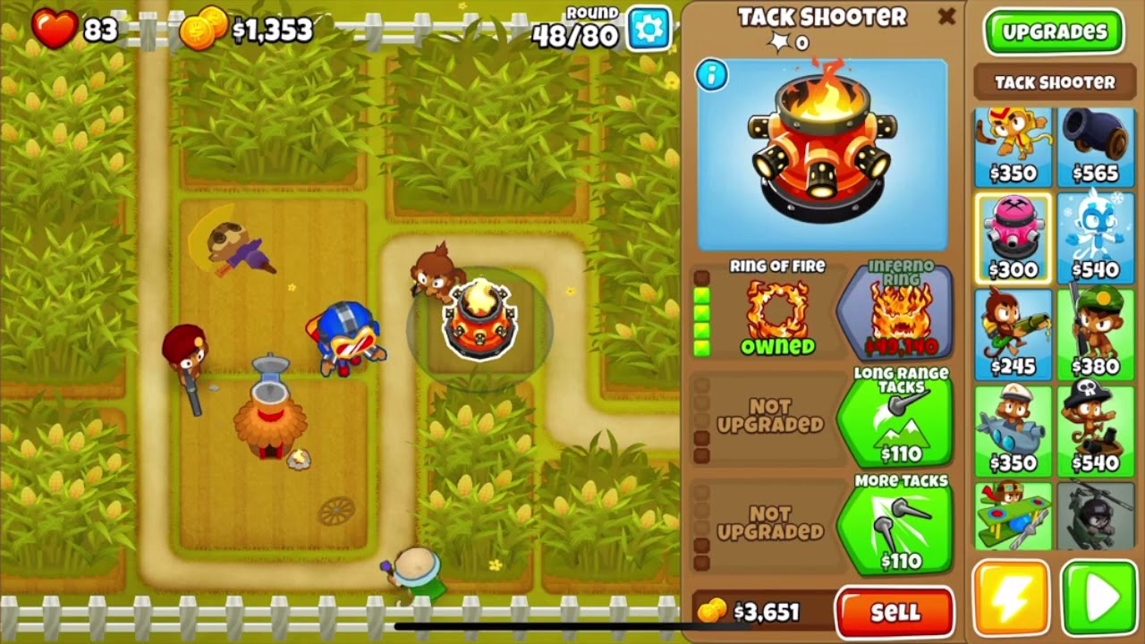 BTD6 Tutorial - Cornfield Hard Mode No Monkey Knowledge - Easy to follow guide 2023