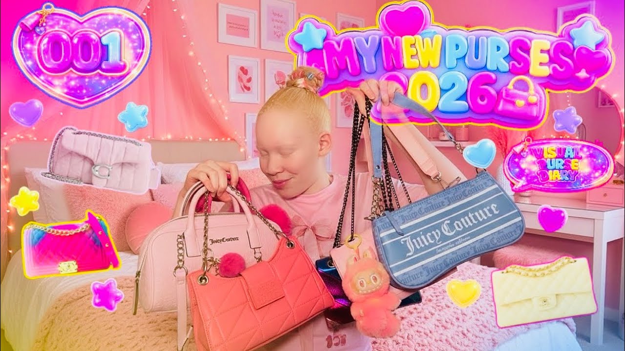 VISUAL PURSE DIARY 001 | MY NEW PURSES OF THE YEAR SO FAR 👛👜 | personal taste, femininity, identity
