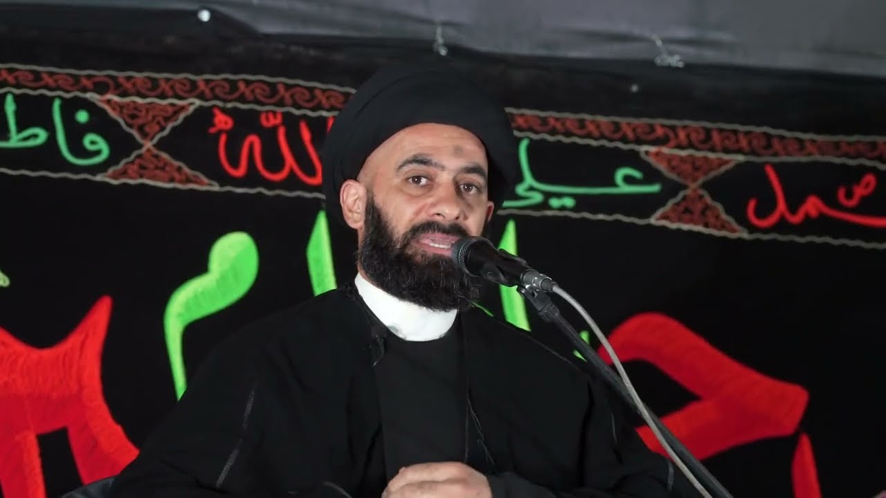 سيد ياسر الشريفي .. مجلس العزاء المركزي في مجمع السلام السكني بغداد .. التاسع من محرم 1447 هجريه .