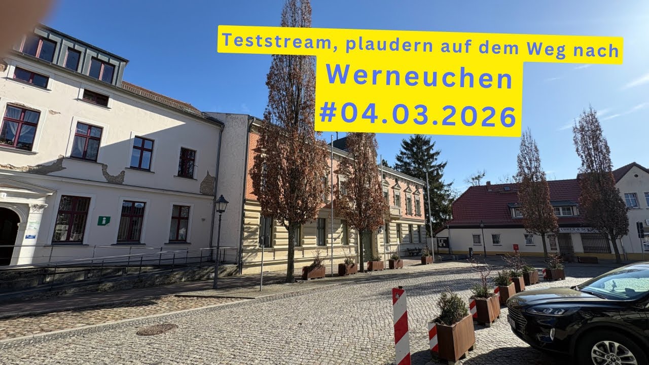 Plaudern auf den Weg nach Werneuchen