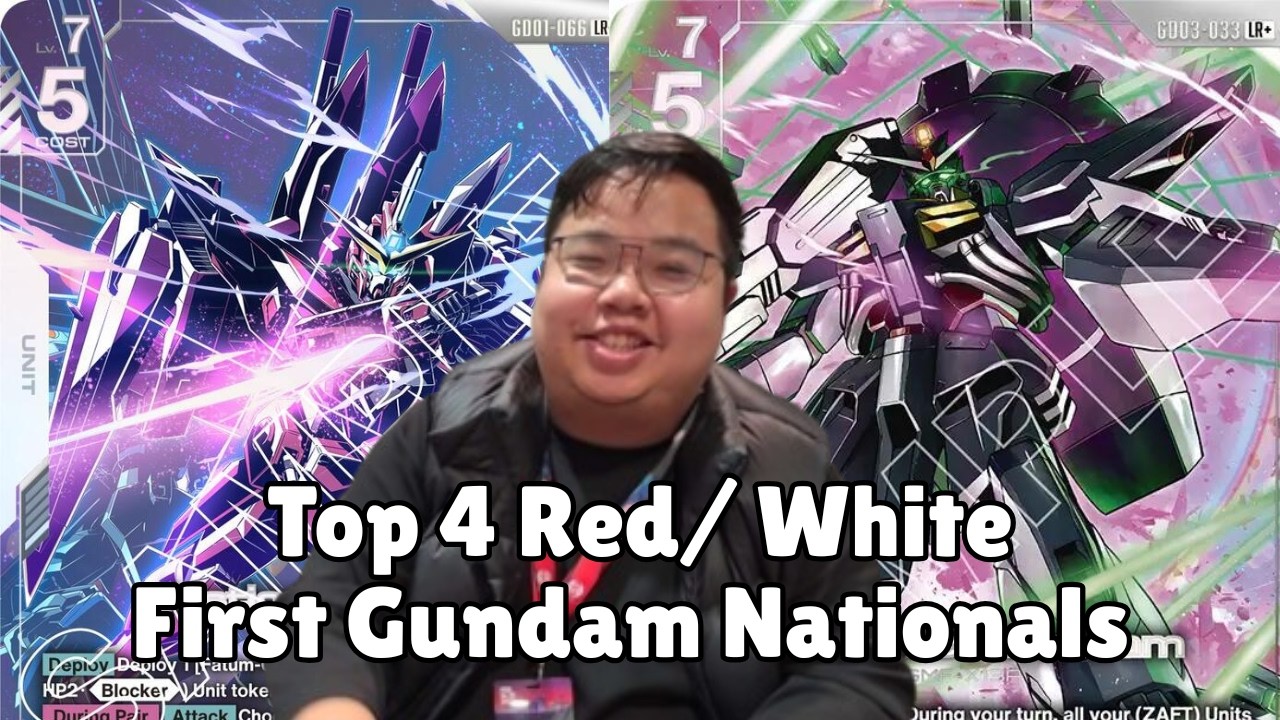 First Ever Gundam National Bandai CardFest Las Vegas | Top 4 Red/White (ft. Justin)