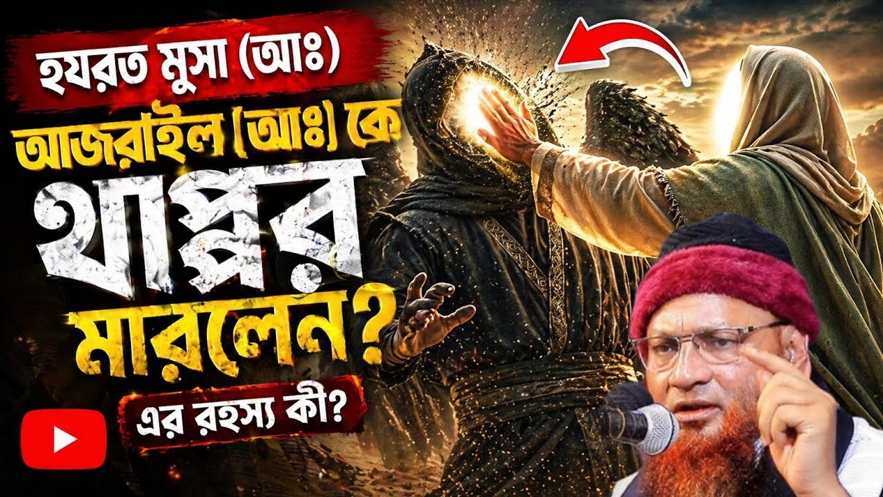 মুসা আঃ কেন আজরাইল আঃ কে থাপ্পড় মারলেন. Musa Nobi Kana শ্লাপ marlen. নজির আহমদ সাহেব টঙ্গী ধাকা।