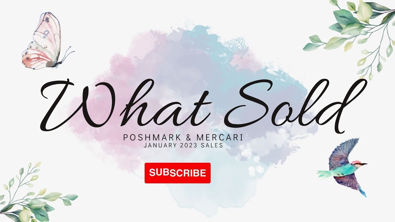 What Sold! Poshmark and Mercari sales for the month of January. New Year, New Sales, Lets go!!