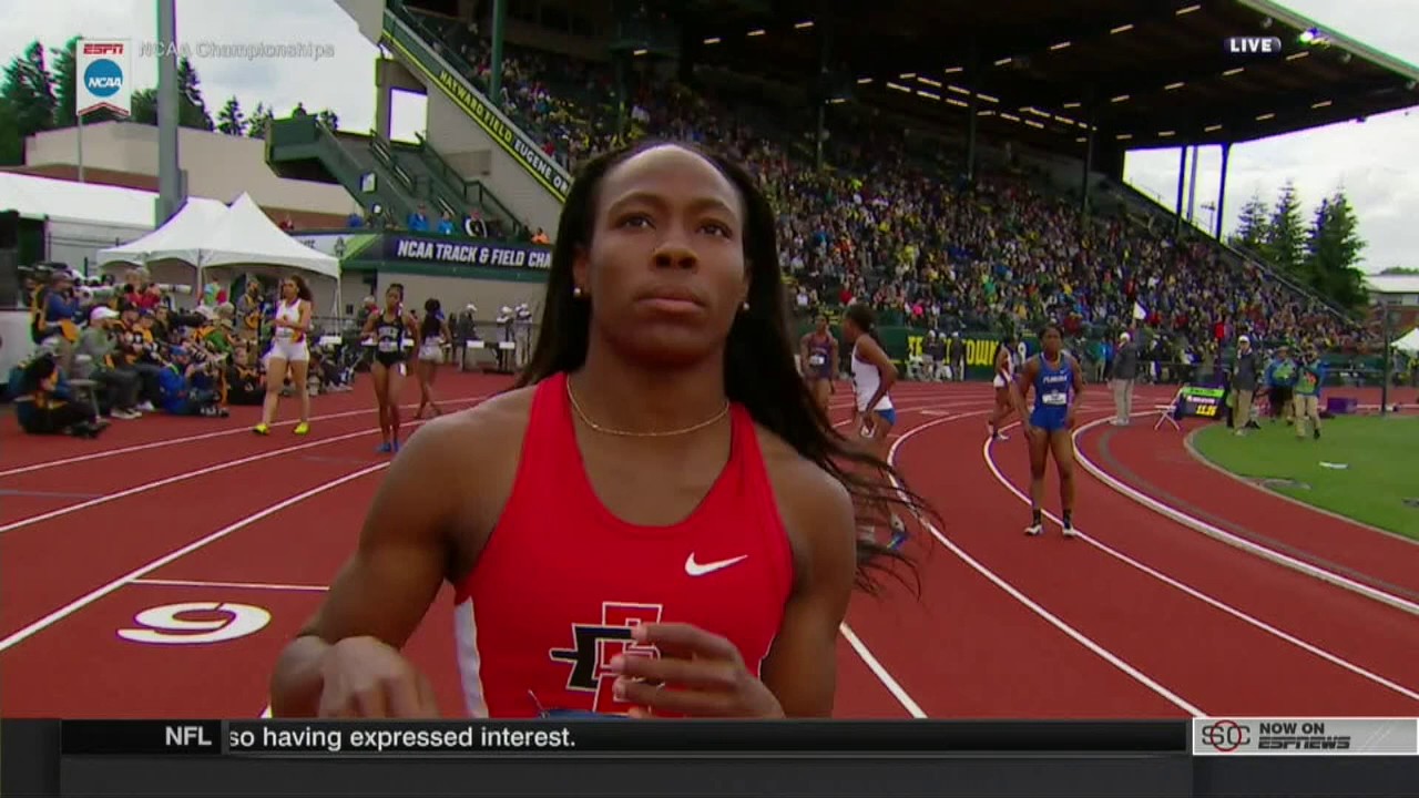 SDSU WOMEN'S TRACK: HENDERSON QUALIFIES FOR NCAA 100M FINALS - 6/8/17