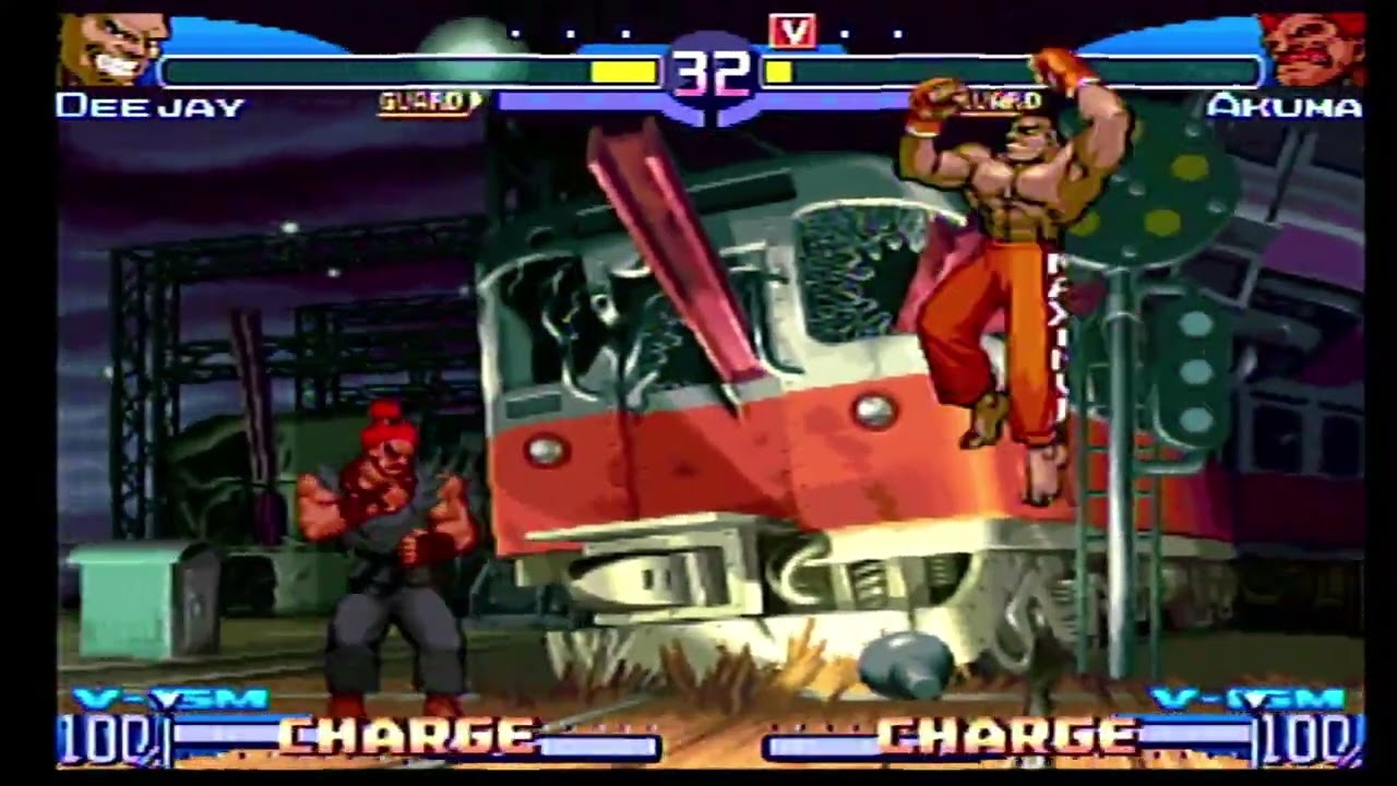 Street Fighter Alpha 3(Dreamcast)-Dee Jay vs Akuma II
