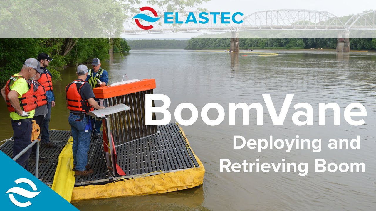 BoomVane Deploying and Retrieving Boom in a River