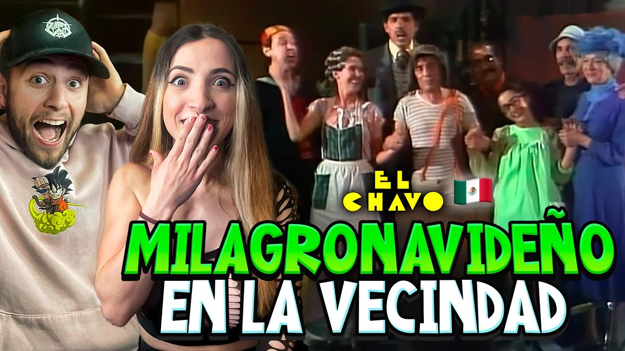 ESPA&Ntilde;OLES REACCIONAN al CHAVO del 8 - MILAGRO NAVIDE&Ntilde;O en la VECINDAD!