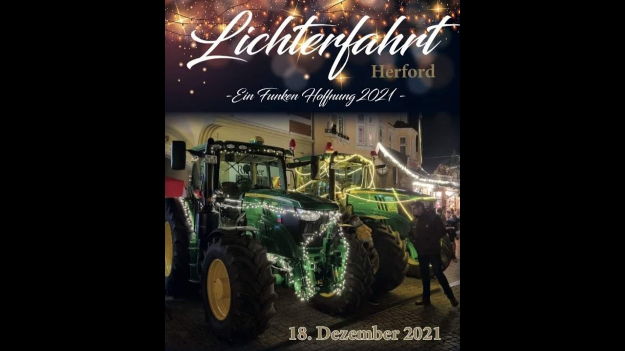 Herford - 18. Dezember 2021 -  Lichterfahrt Trecker-Korso - (c) Siegmund Bischoff