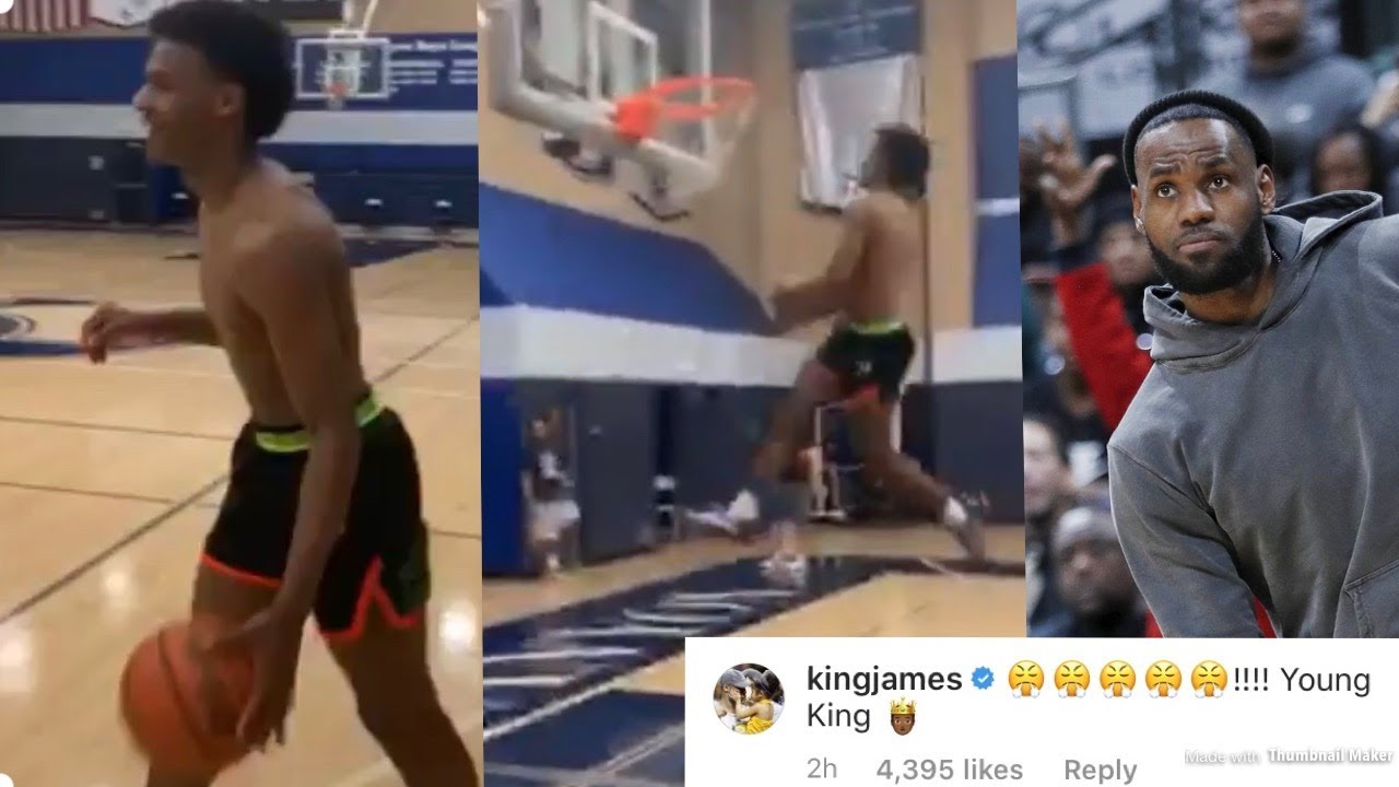 Bronny James Shows Off His INSANE Sophomore Year Bounce & LeBron Is Loving It