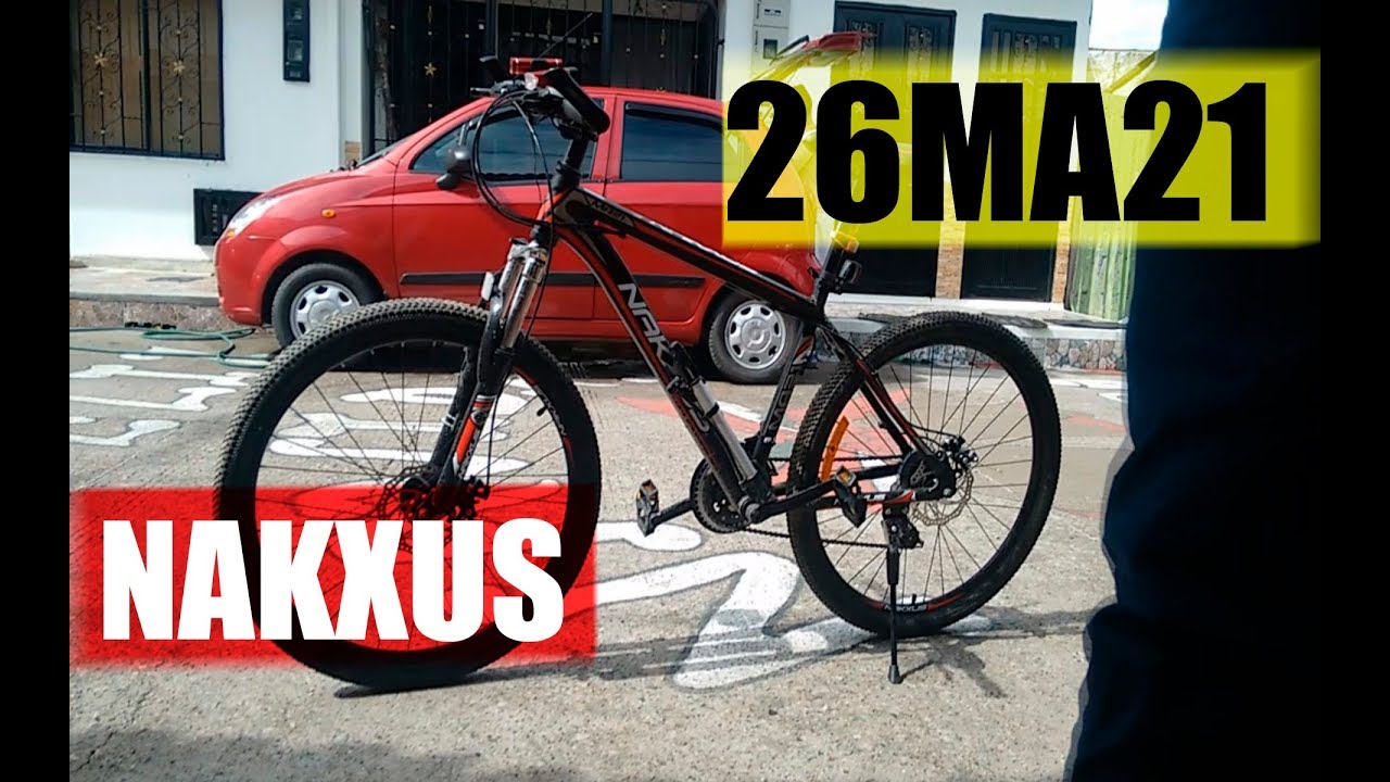 COMPRAME.COM | BICICLETA NAKXUS 26MA21 ALUMINIO 26'' 21V SHIMANO FRENO DISCO SUSPENSIÓN BLOQUEO
