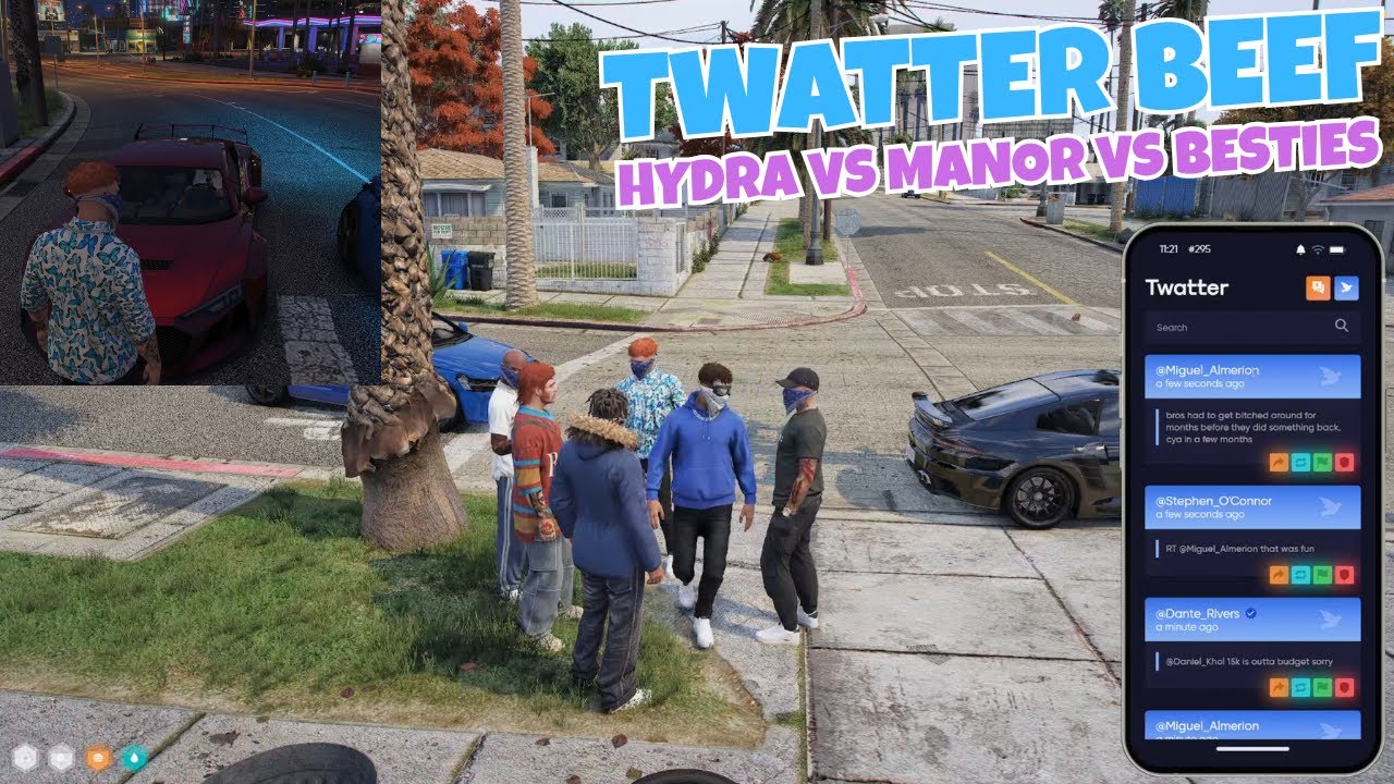 Manor & Hydra Get in a Twitter Beef & Turns to Besties vs Manor Like Usual | NOPIXEL 4.0 GTA RP