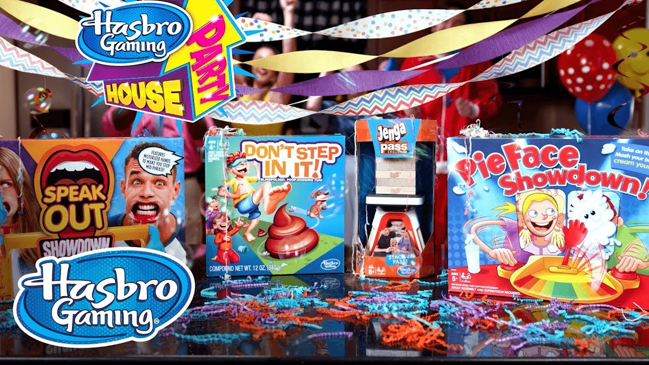 House Party: Jenga Pass, PieFace Showdown, & Speakout Showdown - Hasbro Gaming