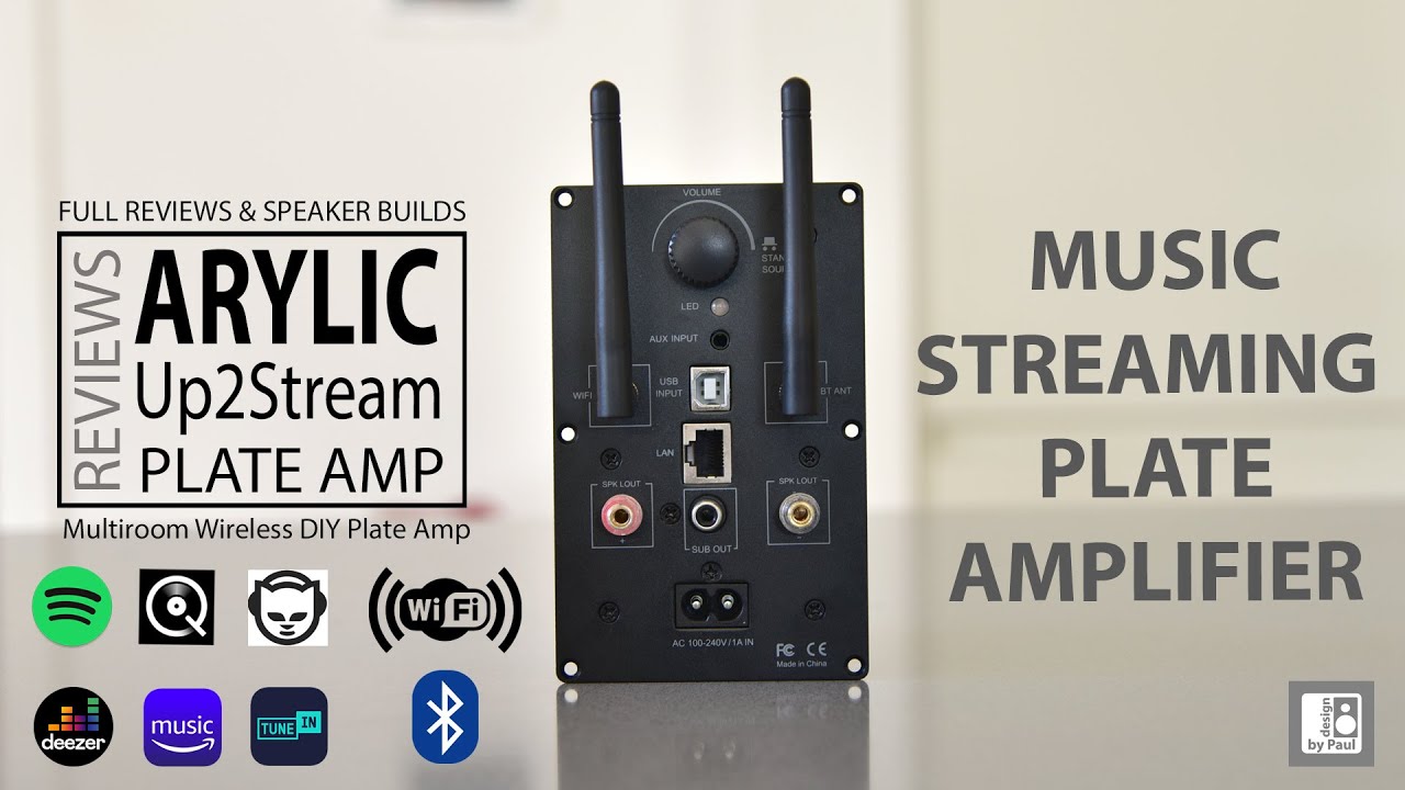 DIY Amplifier ARYLIC Up2Stream Plate Amplifier for DIY Active Desktop or bookshelf Speaker Builds