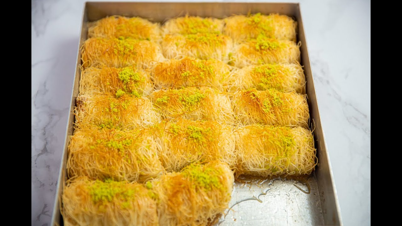 Kataifi Semolina Custard Rolls