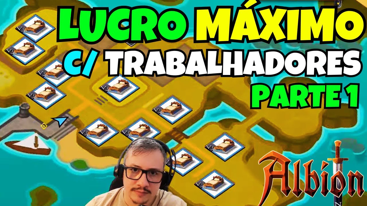 60 MILHÕES por MÊS no Albion Online com 1 ILHA de TRABALHADORES? - PARTE 1 | JovemExplica