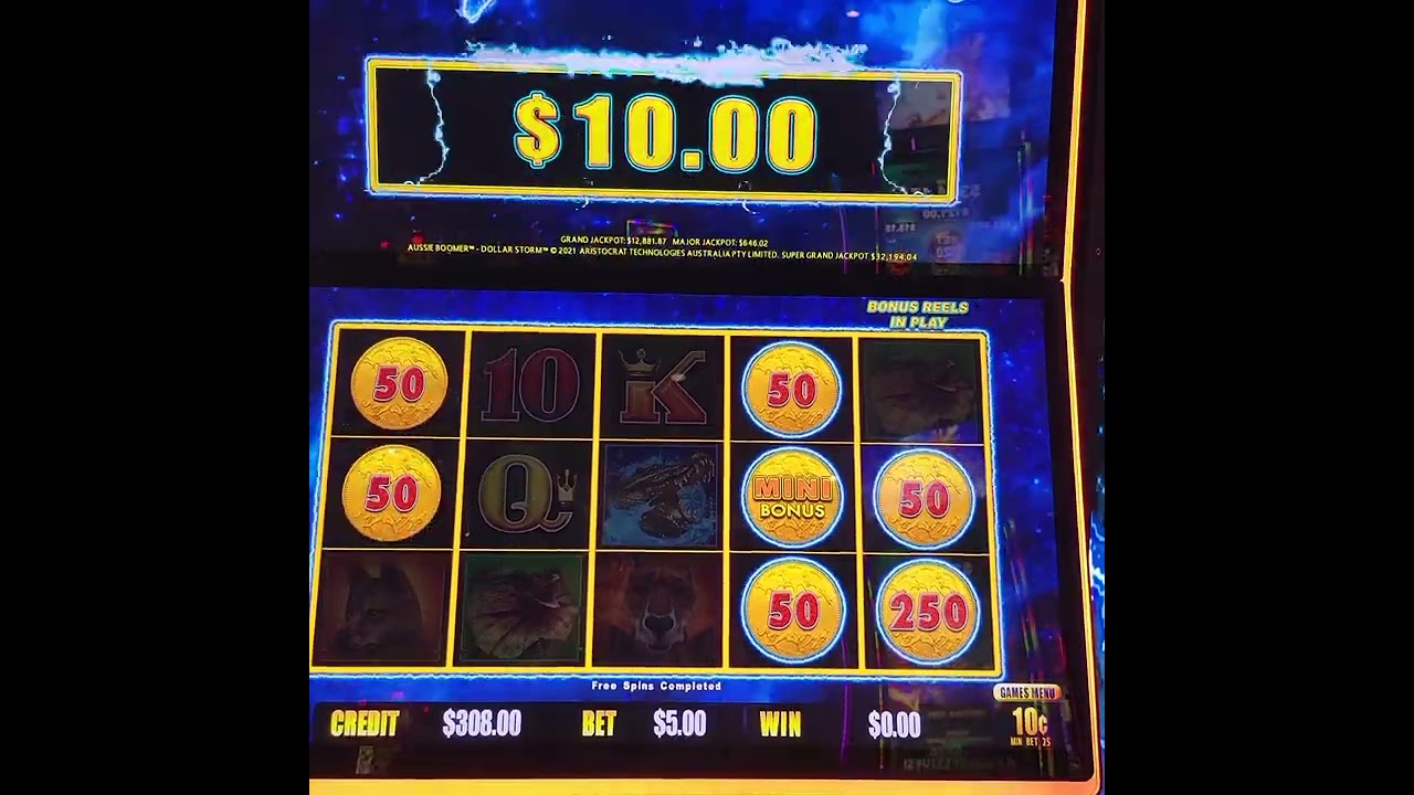 New Aussie Boomer Slot Machine Mini Bonus Started Off Good But Faded Fast Hold & Spin Bonus $5 Bet