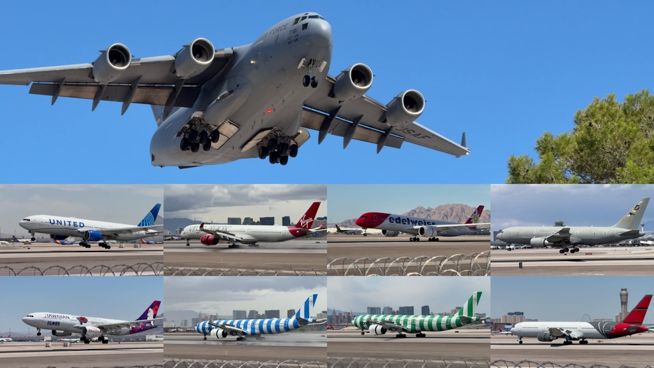 May 2025 | Las Vegas (LAS) Heavy Aircraft Planespotting Compilation