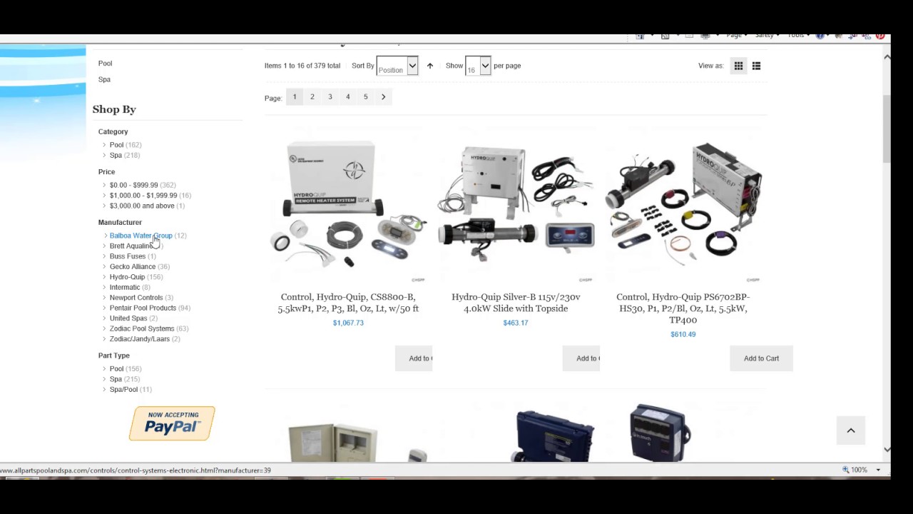 How to find a Balboa spa pack