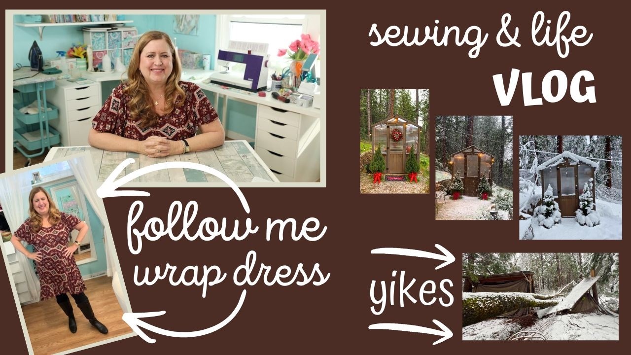 Sewing Chat VLOG Follow Me Wrap Dress