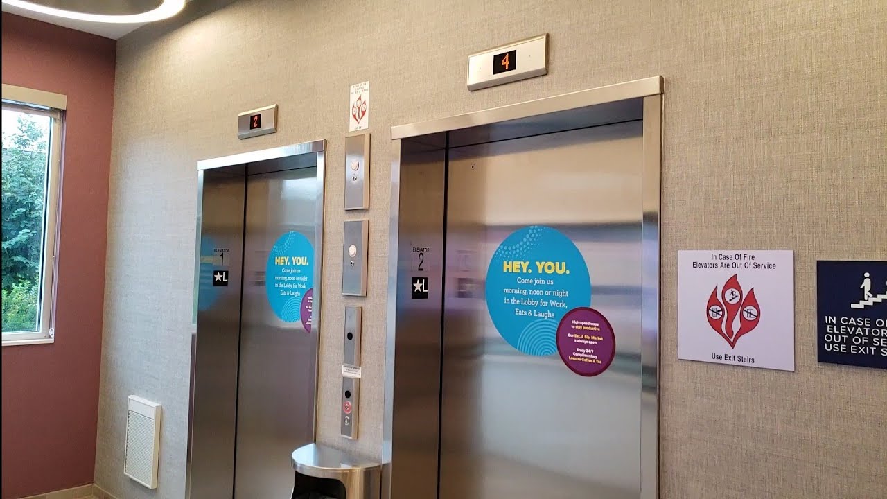 Kone EcoDisc MRL Traction Elevators - Tru by Hilton, Concord, NH