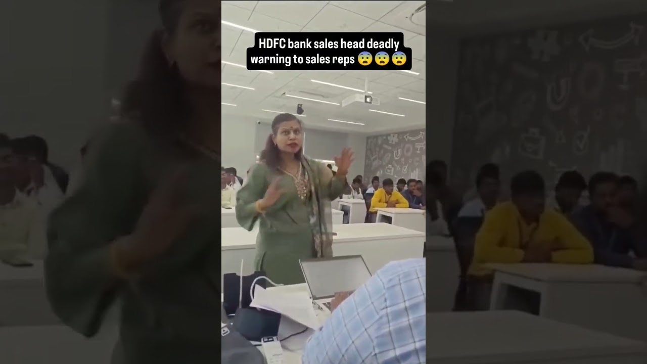 HDFC Sales Head warning Sales representatives Boys life is not so easy 🥹