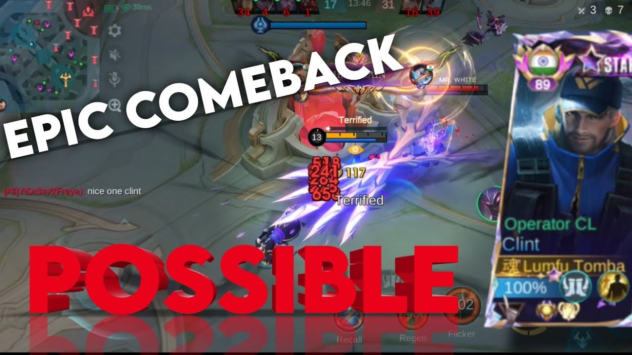 Best epic comeback gameplay? Clint immortal gameplay! 