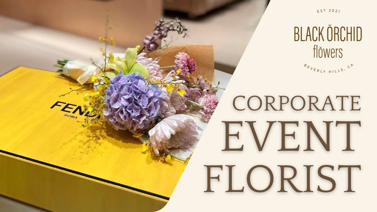 Transform Your Corporate Event with Stunning Floral Designs by Black Orchid Flowers!