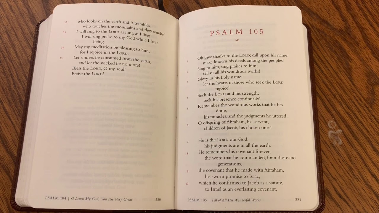 Reading Scripture: Psalm 105