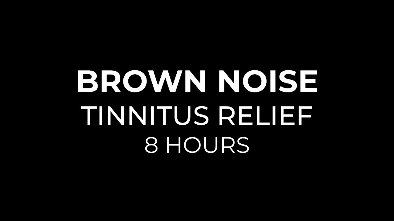 Brown Noise for Tinnitus Relief – 8 Hours Black Screen