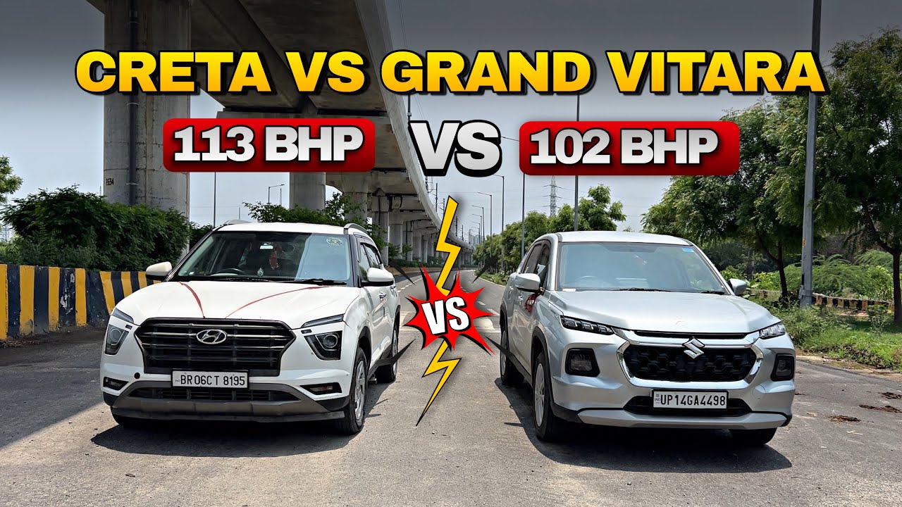 DRAG RACE 😍 : CRETA PETROL VS GRAND VITARA PETROL 🚀🔥