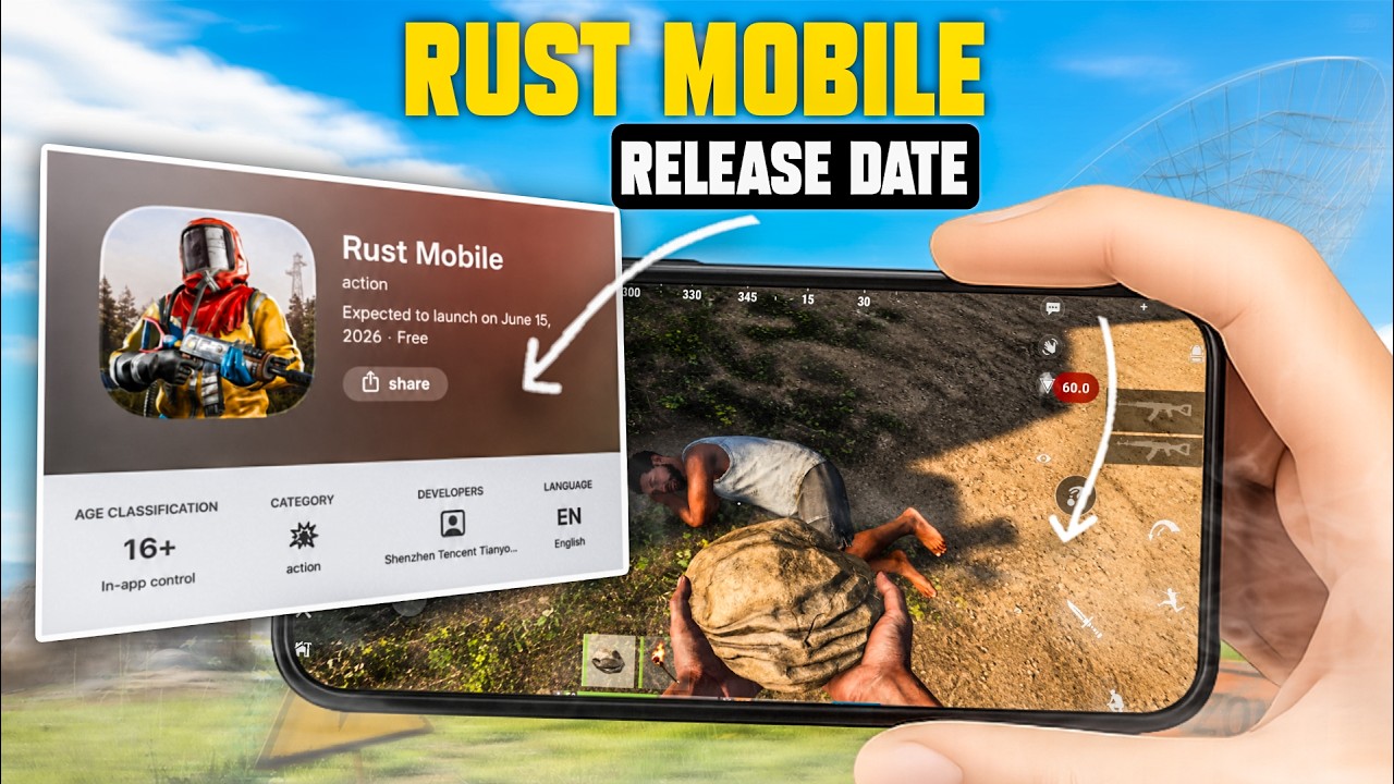 Официальная дата выхода Rust Mobile! Как играть на Android и iOS